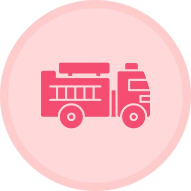 Otobüs. Web simgesi basit illüstrasyon