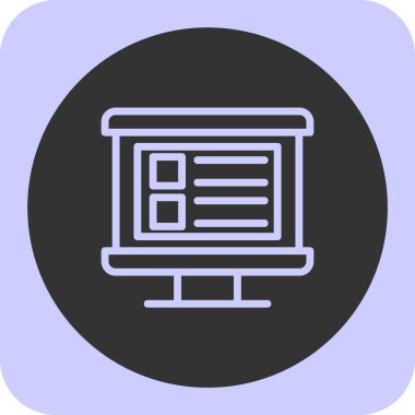 Web simgesi vektör illüstrasyonu