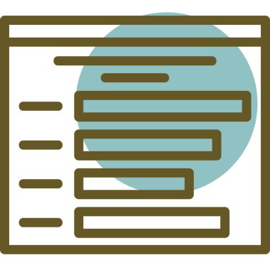 Belge. Web simgesi basit illüstrasyon