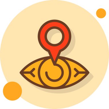 Pusula. Web simgesi basit illüstrasyon