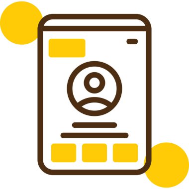 Smartphone Simgesi, vektör illüstrasyonu