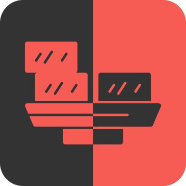 Modern yapı simgesinin vektör illüstrasyonu