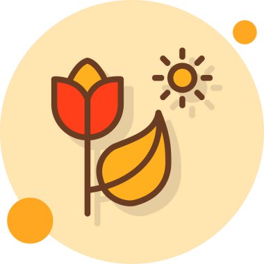 Bir çiçeğin vektör illüstrasyonu