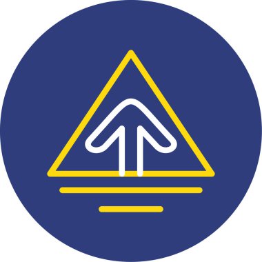 Yol simgesi, vektör illüstrasyonu