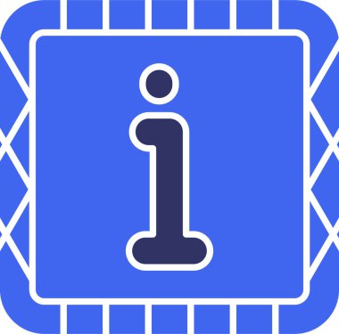 Bilgi. Web simgesi basit illüstrasyon