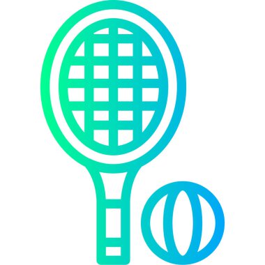 Tenis. Web simgesi basit tasarım