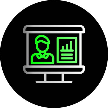 Dizüstü bilgisayar simgesi vektör çizimi