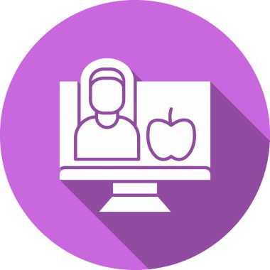 Bilgisayar. Web simgesi basit illüstrasyon