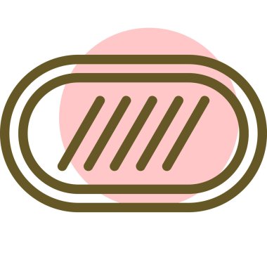 ekmek ikonu vektör illüstrasyonu