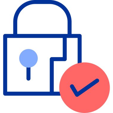 ikon vektör illüstrasyonunu kilitle