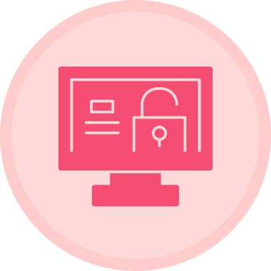 kilit simgesi, vektör illüstrasyonu