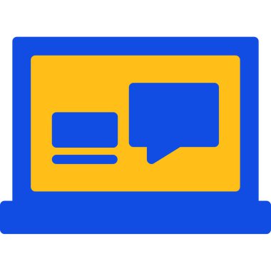 İleti vektörü simgesi modern basit vektör illüstrasyonu