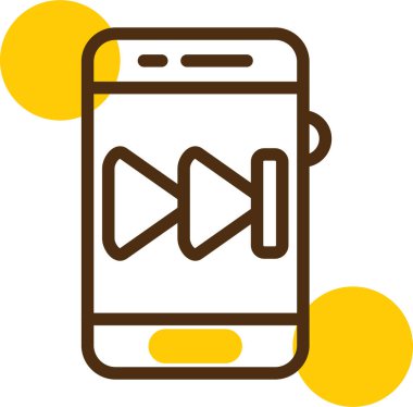 akıllı telefon simgesi vektör illüstrasyonu