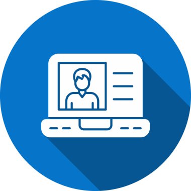 Bir insan simgesinin vektör illüstrasyonu