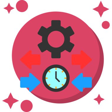 Dişliler. Web simgesi basit tasarım