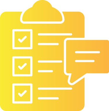 Kontrol listesi. Web simgesi basit illüstrasyon