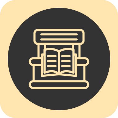 kitap simgesi, vektör illüstrasyonu