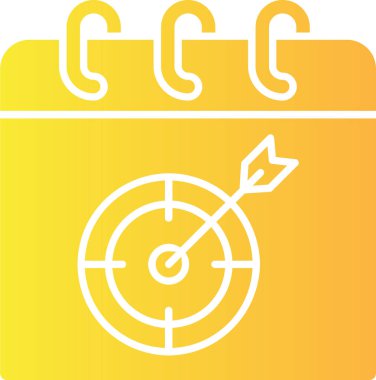 iş yönetimi düz simgesi, vektör, illüstrasyon