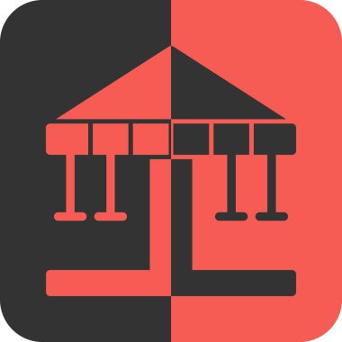 Vektör illüstrasyonu, bina simgesi