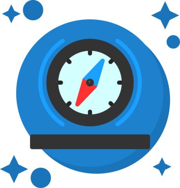 pusula simgesini düz biçiminde pusula simgesi