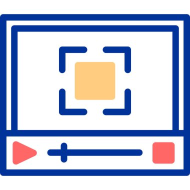 Oyun. Basit simge vektör illüstrasyonu