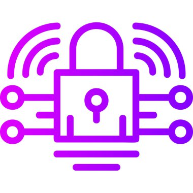 asma kilit web simgesi, vektör illüstrasyonu