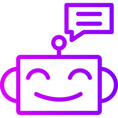 Yüz. Web simgesi basit illüstrasyon