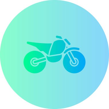 motosiklet simgesi vektör illüstrasyonu