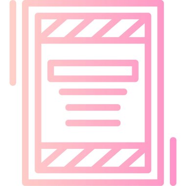 belge simgesi vektör illüstrasyonu