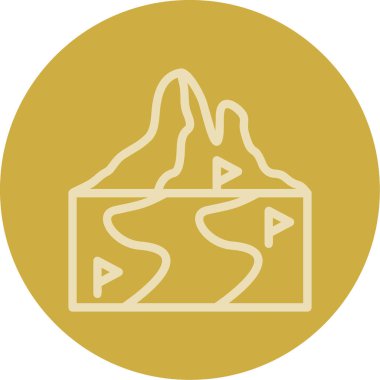 Harita simge tasarlamak vektör