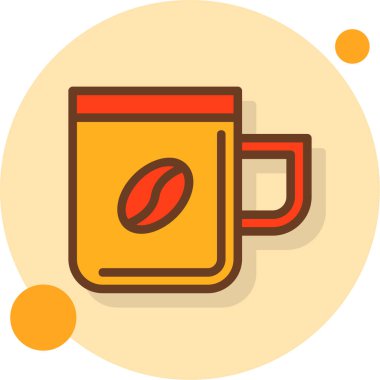 Bardak. Web simgesi basit tasarım