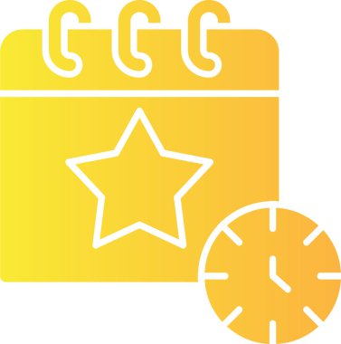 Saat simgesi vektör illüstrasyonu