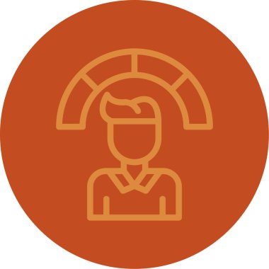 İnsan simgesinin vektör illüstrasyonu