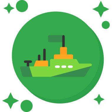 tekne simgesi, vektör illüstrasyonu