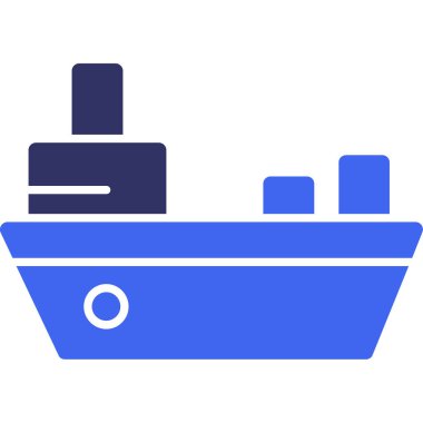 Gemi. Web simgesi basit illüstrasyon