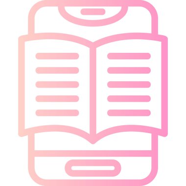 Kitap simgesinin vektör illüstrasyonu