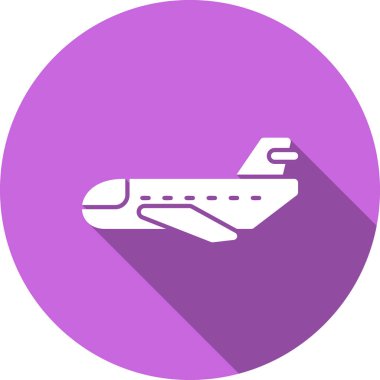 Uçak. Web simgesi basit illüstrasyon