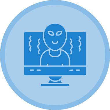 Hacker. Web simgesi basit illüstrasyon