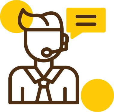 Müşteri servisi vektör simgesi