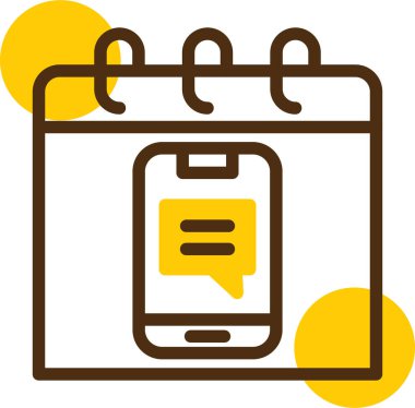 Cep telefonu. Web simgesi basit illüstrasyon