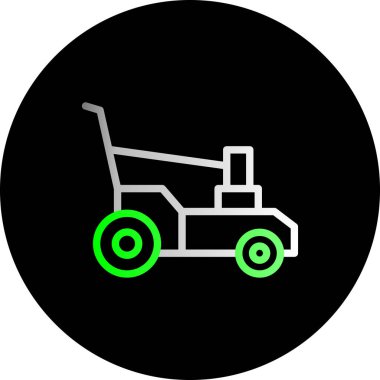 Taşıma kabartma vektör simgesi tasarımı için el arabası