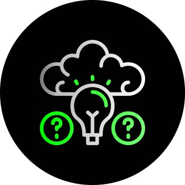 Moda tarzında izole edilmiş bir bulut simgesi