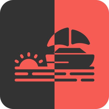 Seyahat simgesinin vektör illüstrasyonu