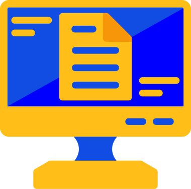 Bilgisayarda bilgisayar veri dizini simgesi - donanım kategorisi