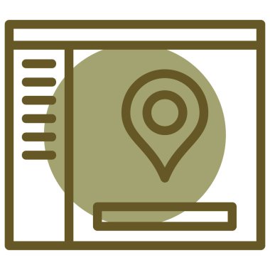 Harita işaretleyici vektör illüstrasyonuName