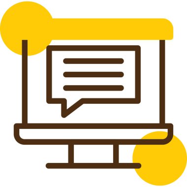 Sohbet simgesi vektör illüstrasyonu