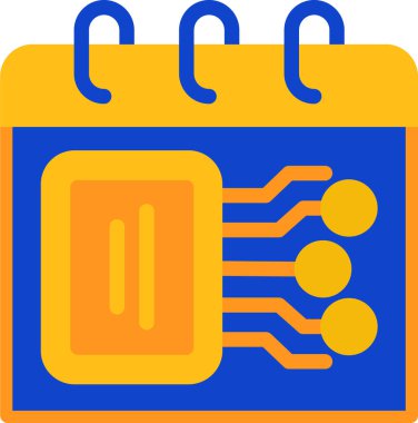 Takvim. Web simgesi basit illüstrasyon