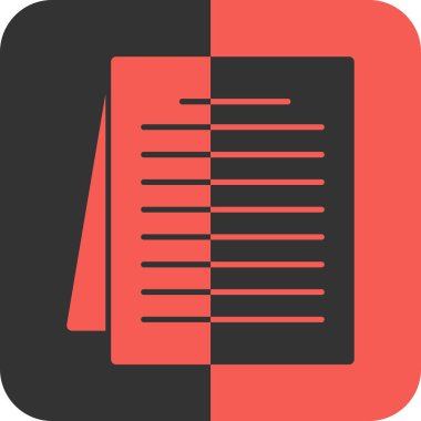 Soyut arkaplanda belge simgesi izole edildi