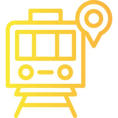 tren simgesi vektör illüstrasyonu