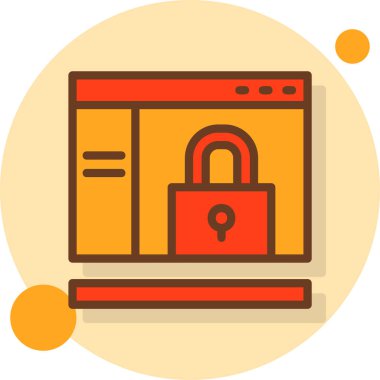 kilit simgesi, vektör illüstrasyonu